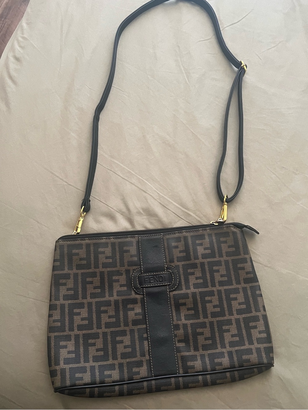Fendi Zucca Monogram Crossbody Bag